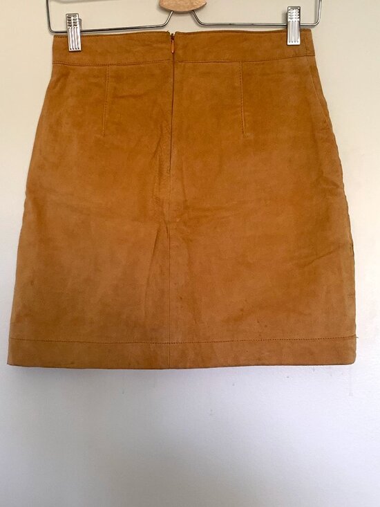 Mango Suede Mini Skirt - S - Picture 2 of 8
